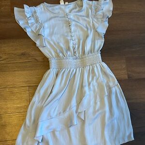 Dolan Light Blue Ruffle Women's Dress